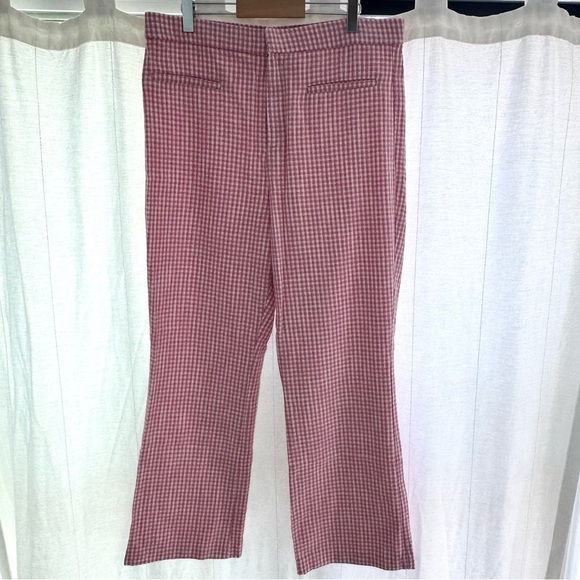 Zara Pink and White checked pants, size XL. Excellent condition. 💖 - Picture 11 of 14